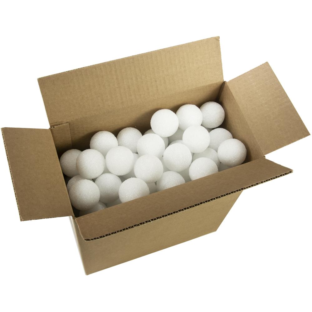  Smooth Foam Balls for Crafts and School Projects (1.5 Inch -  12 Balls)