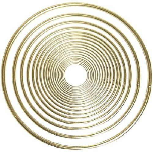Better Crafts Metal Gold Rings (2 inch, 12 Pack) 