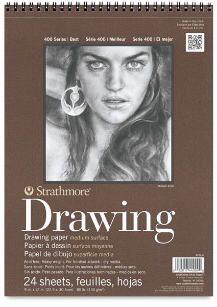 Strathmore 400 Series Watercolor Paper Pad - 9 x 12, Wirebound, 12 Sheets