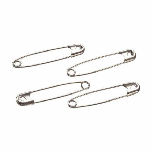 Silver Large Safety Pins Size 3 2 Inch 144 Pieces Premium Quality 