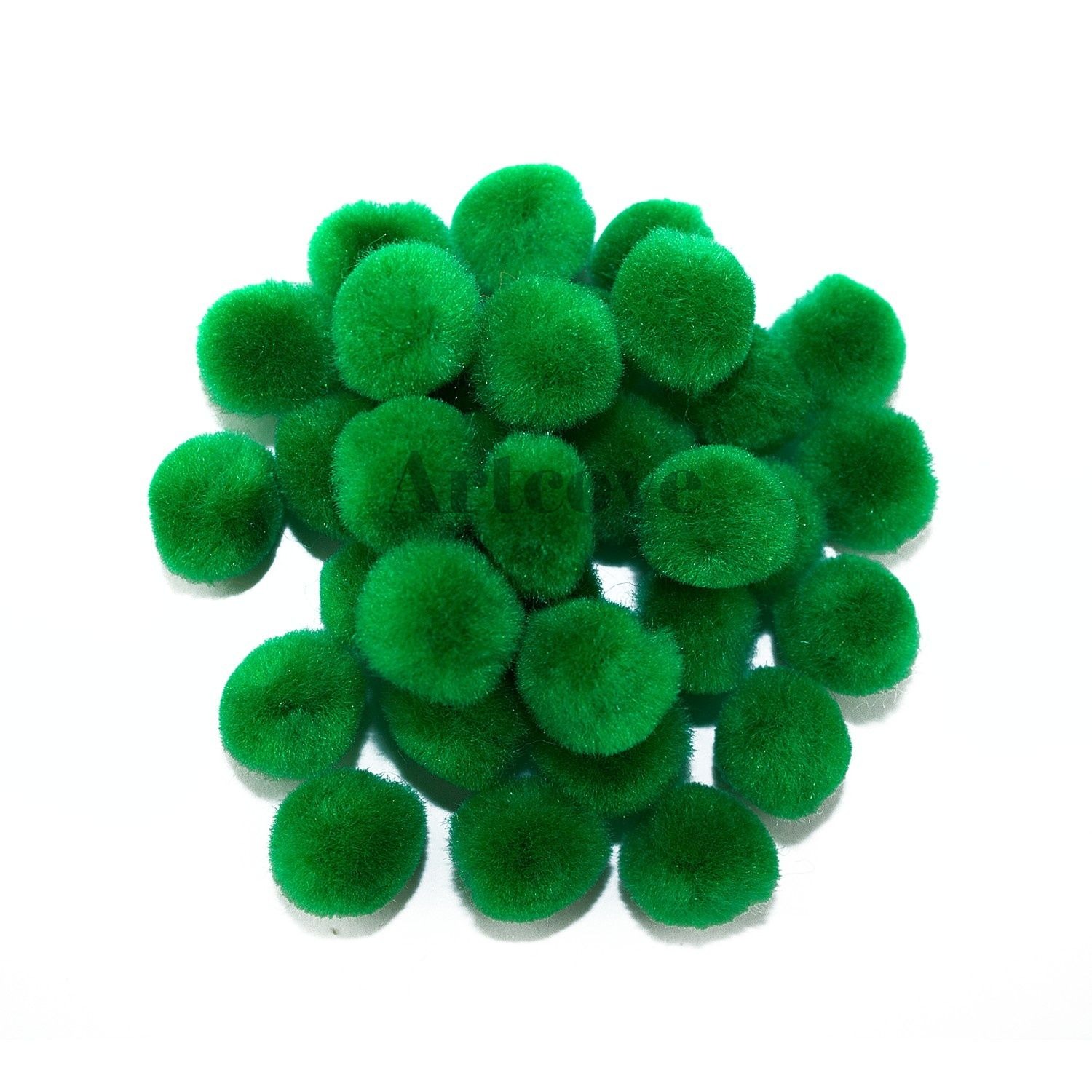 Grass Green Yarn Pom Poms 1 Inch Decorative Ball Jewelry -  in 2023