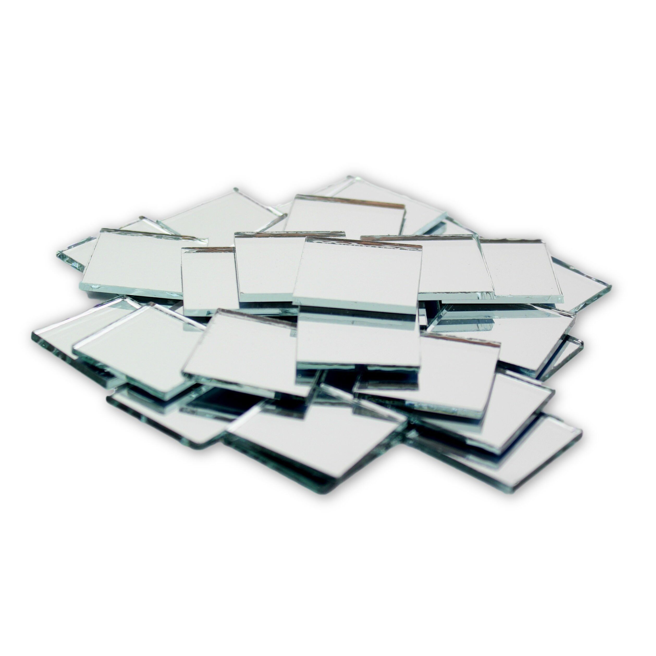 Wholesale PandaHall 190 pcs 12mm(0.47 Inch) Square Glass Mirror Tiles Mini  Glass Decorative Mosaic Tiles for Home Decoration Crafts Jewelry Making 