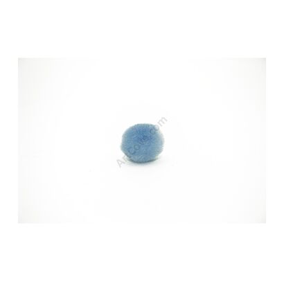 0.5 inch blue craft pom poms