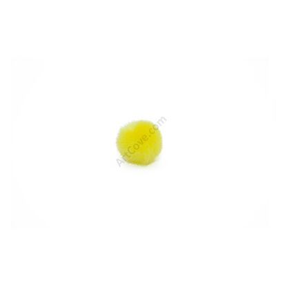 0.5 inch yellow craft pom poms