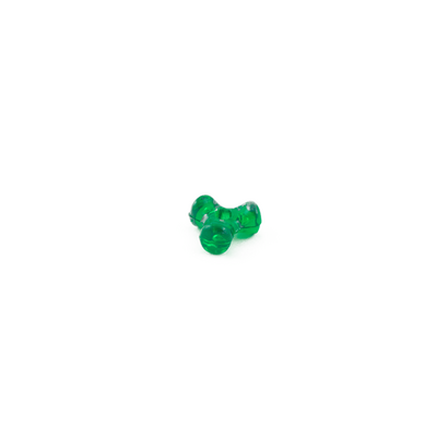 tri beads green