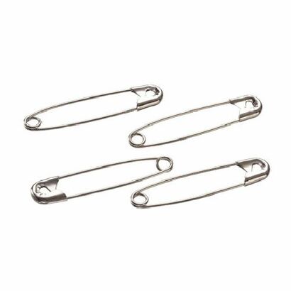 size 1 silver safety pins