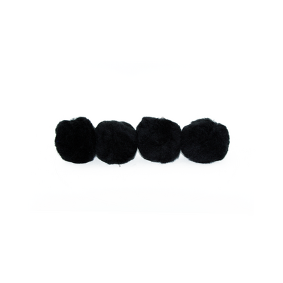 black craft pom pom balls bulk 1.5 inch