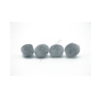 grey craft pom pom balls bulk .75 inches