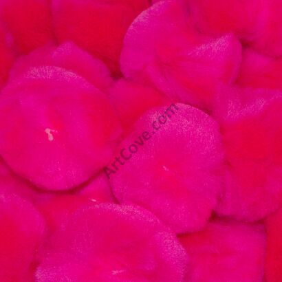 1-1/2 inch Hot Pink Craft Pom Poms