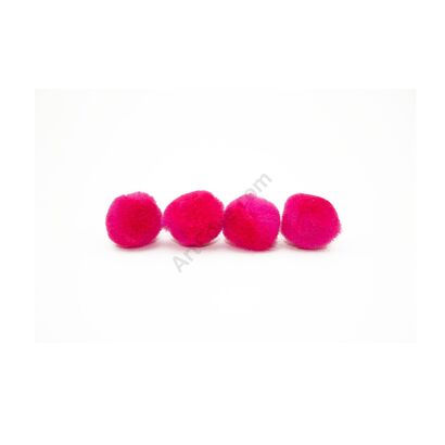 hot pink craft pom pom balls bulk .5 inches