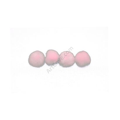 light pink craft pom pom balls bulk .5 inches