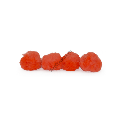 orange craft pom pom balls bulk 1 inch