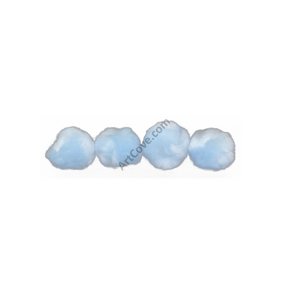 1-1/2 inch Light Blue Craft Pom Poms Pom Pom Balls
