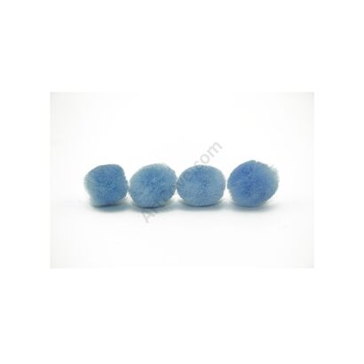 sky blue craft pom pom balls bulk .75 inches