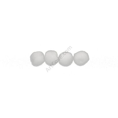 white craft pom pom balls bulk .5 inches