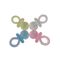 1.75 Inch Plastic Clear Baby Pacifiers