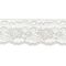 Ivory 3 Inch Wide Flat Lace