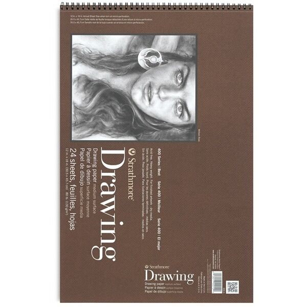 Strathmore 12 x 18 Medium Surface Wire Bound Drawing Pad 